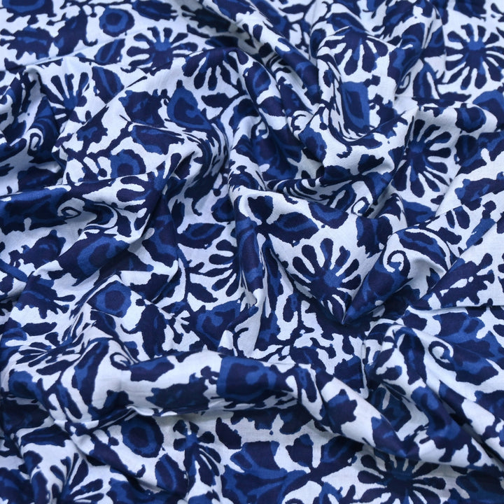 Premium Cotton Printed Fabric | Soft Breathable Designer Cotton Fabric | 000350-29
