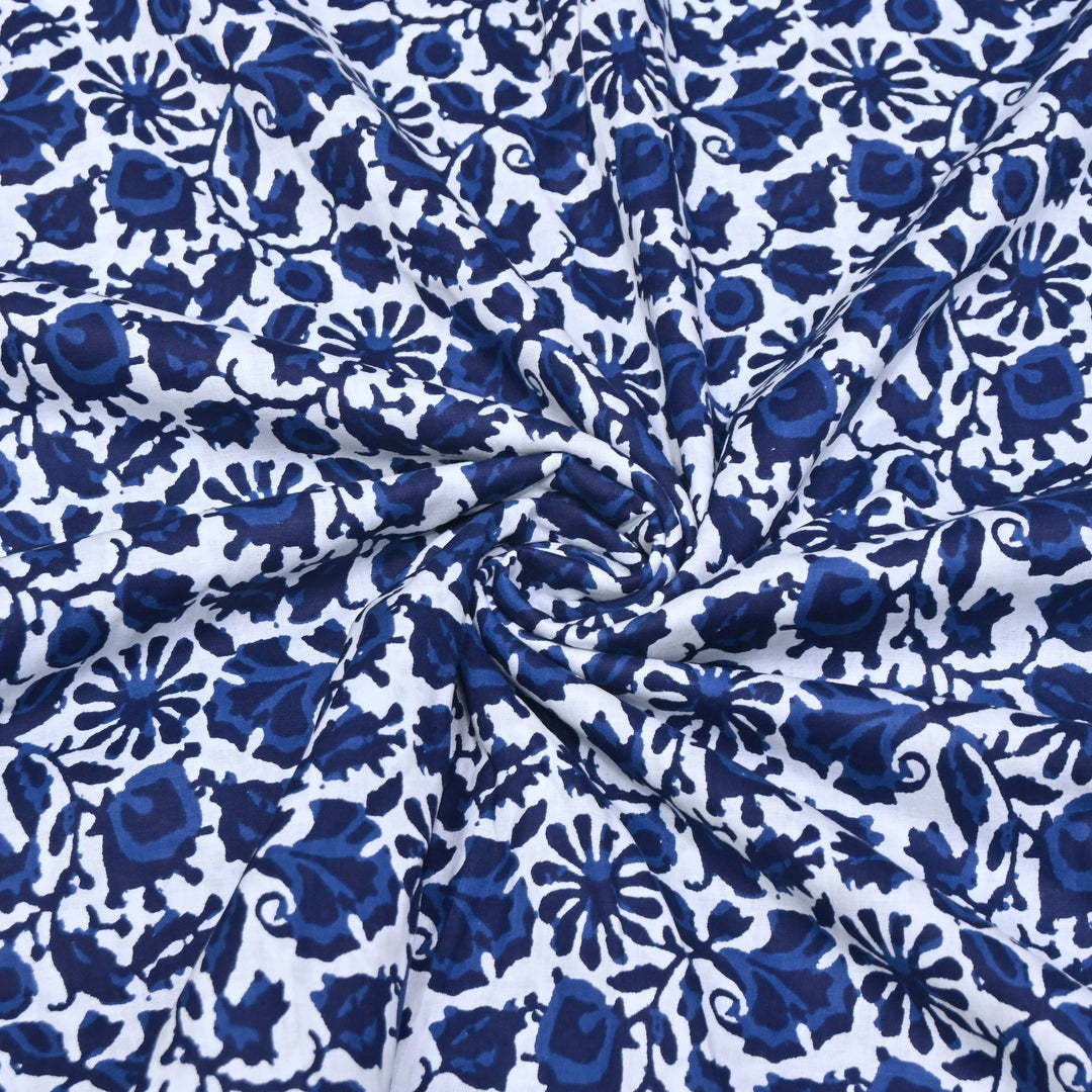 Premium Cotton Printed Fabric | Soft Breathable Designer Cotton Fabric | 000350-29