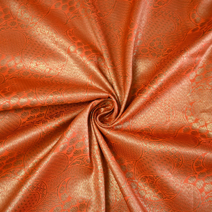 Silk Alfi Antique Zari Brocade Fabrics