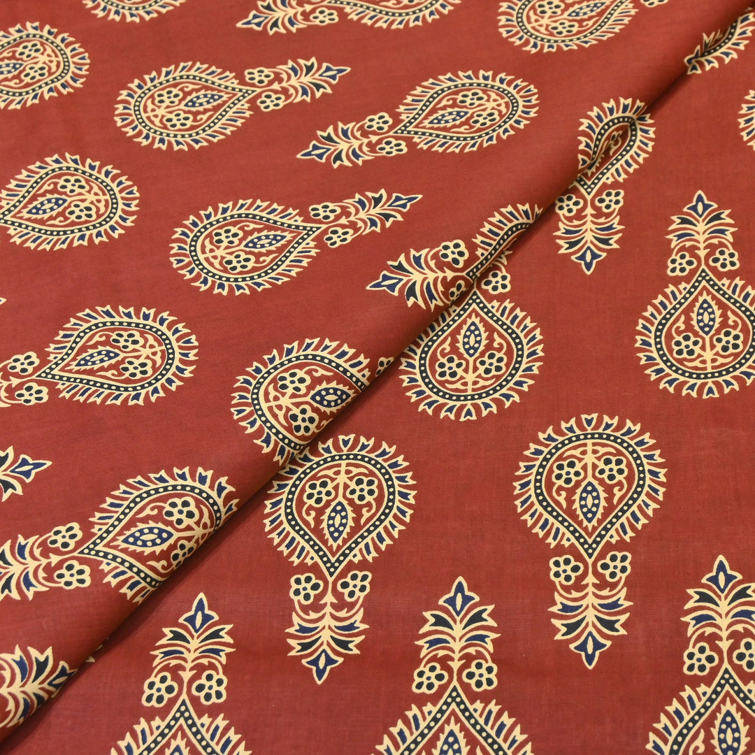 Premium Cotton Printed Fabric – Soft Breathable Designer Cotton Fabric - 000350-R27