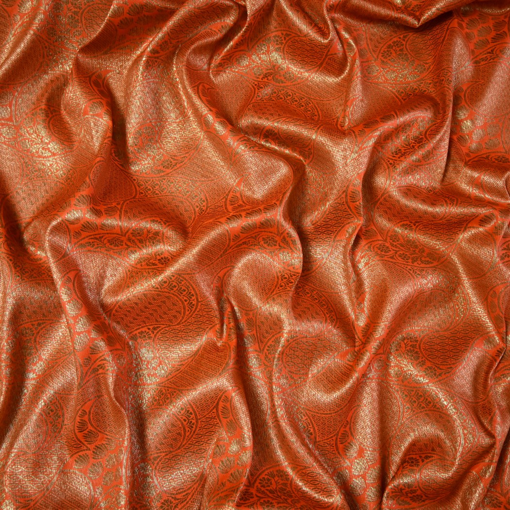 Silk Alfi Antique Zari Brocade Fabrics