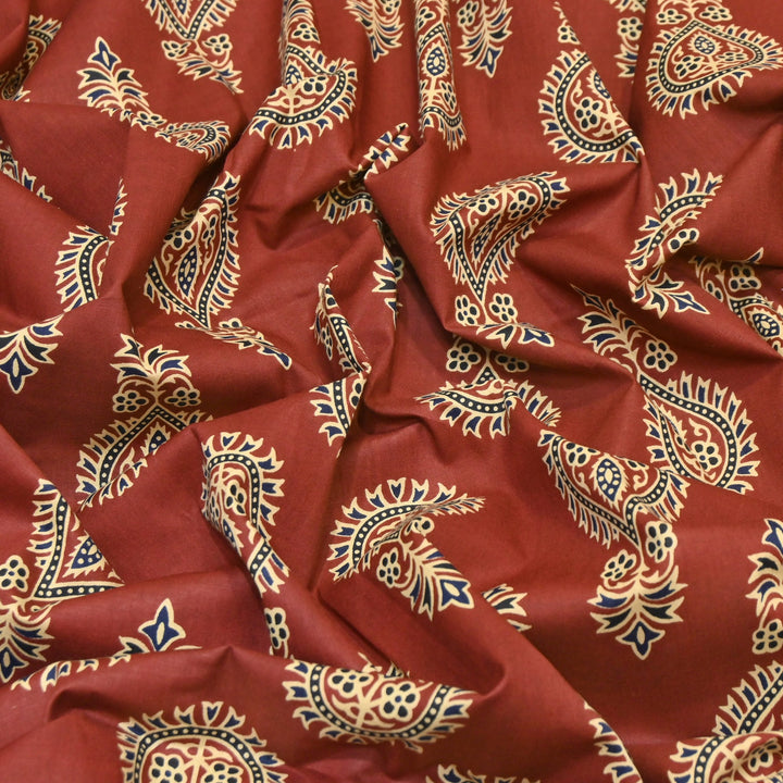 Premium Cotton Printed Fabric – Soft Breathable Designer Cotton Fabric - 000350-R27