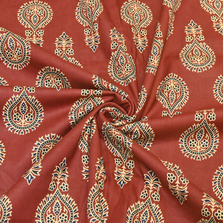 Premium Cotton Printed Fabric – Soft Breathable Designer Cotton Fabric - 000350-R27