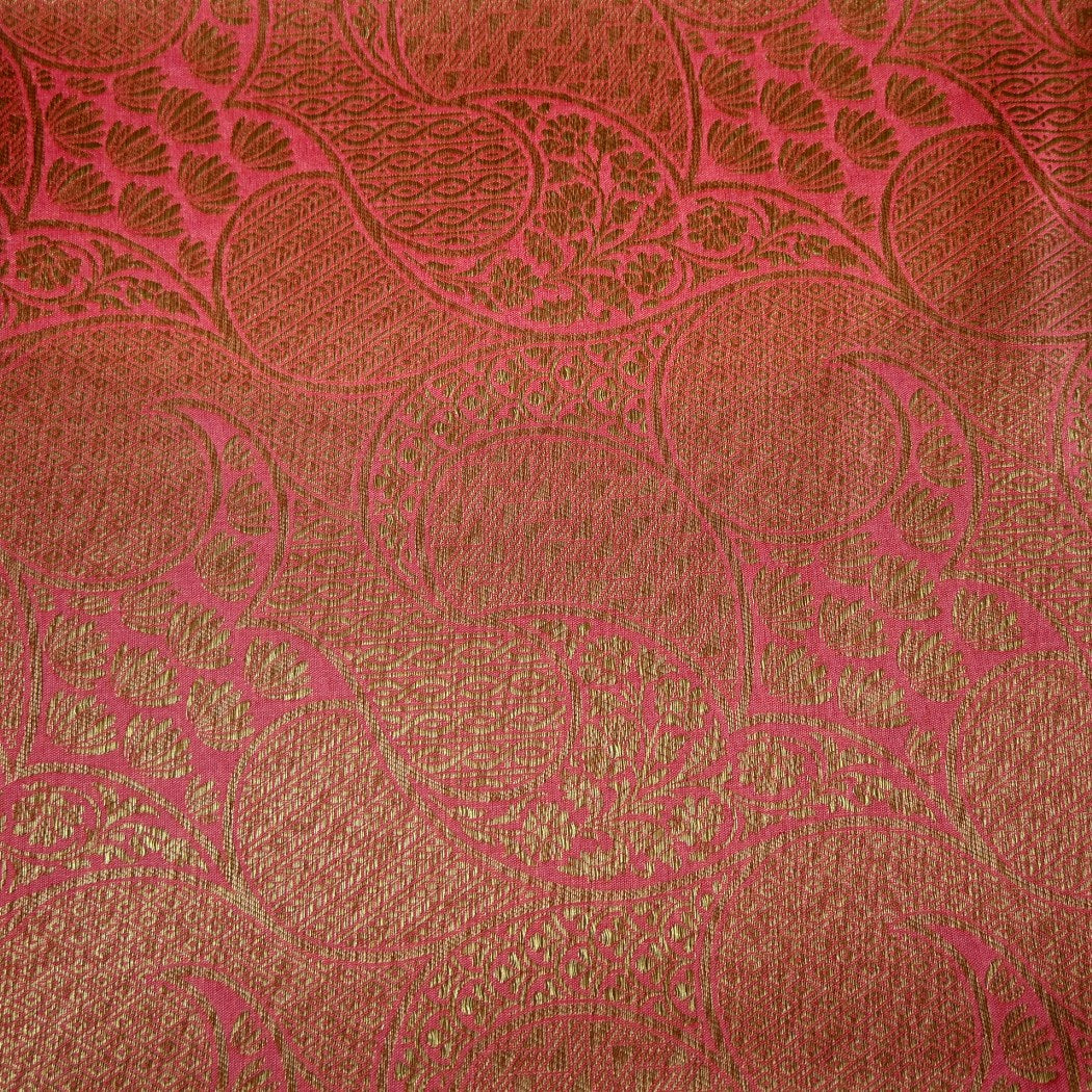 Silk Alfi Antique Zari Brocade Fabrics
