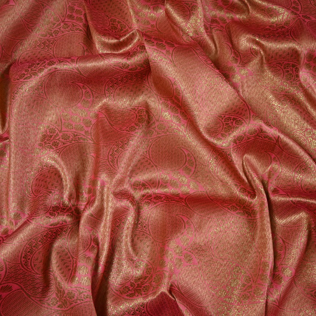 Silk Alfi Antique Zari Brocade Fabrics