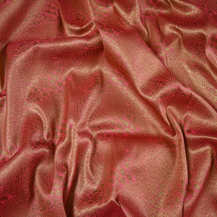 Silk Alfi Antique Zari Brocade Fabrics