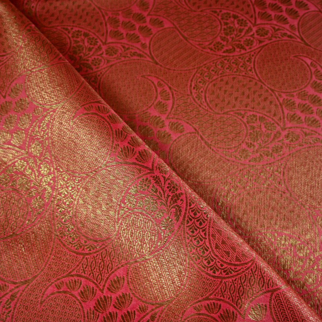 Silk Alfi Antique Zari Brocade Fabrics