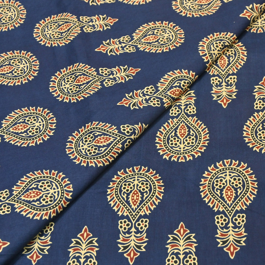 Premium Cotton Printed Fabric – Soft Breathable Designer Cotton Fabric - 000350-R25