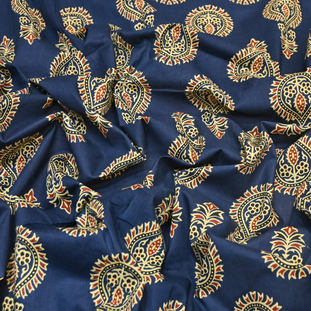 Premium Cotton Printed Fabric – Soft Breathable Designer Cotton Fabric - 000350-R25