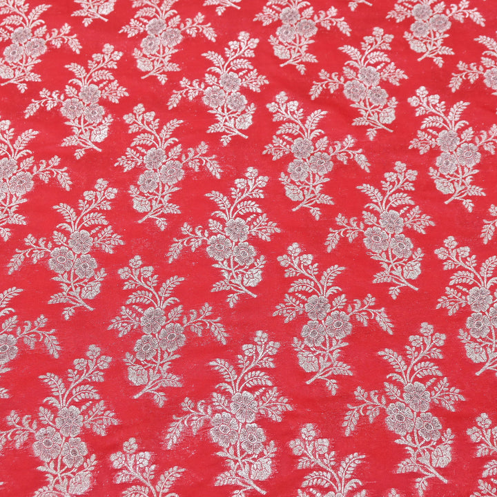 Premium Silk Katan Mina Zari Jaal Brocade Fabric | BUT350-07