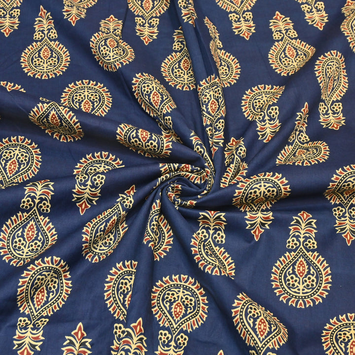 Premium Cotton Printed Fabric – Soft Breathable Designer Cotton Fabric - 000350-R25
