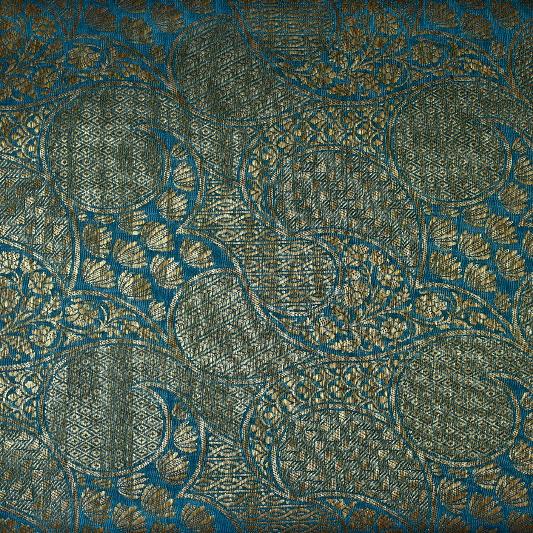 Silk Alfi Antique Zari Brocade Fabrics