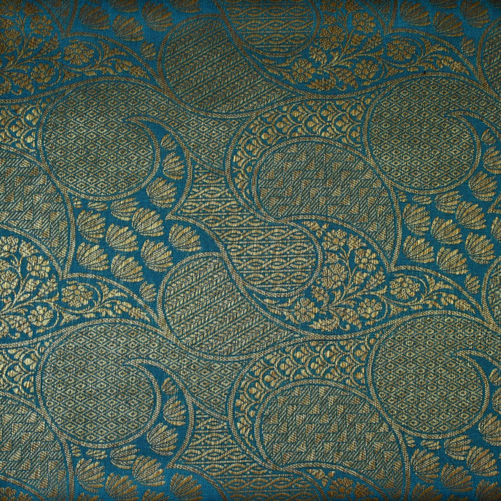 Silk Alfi Antique Zari Brocade Fabrics