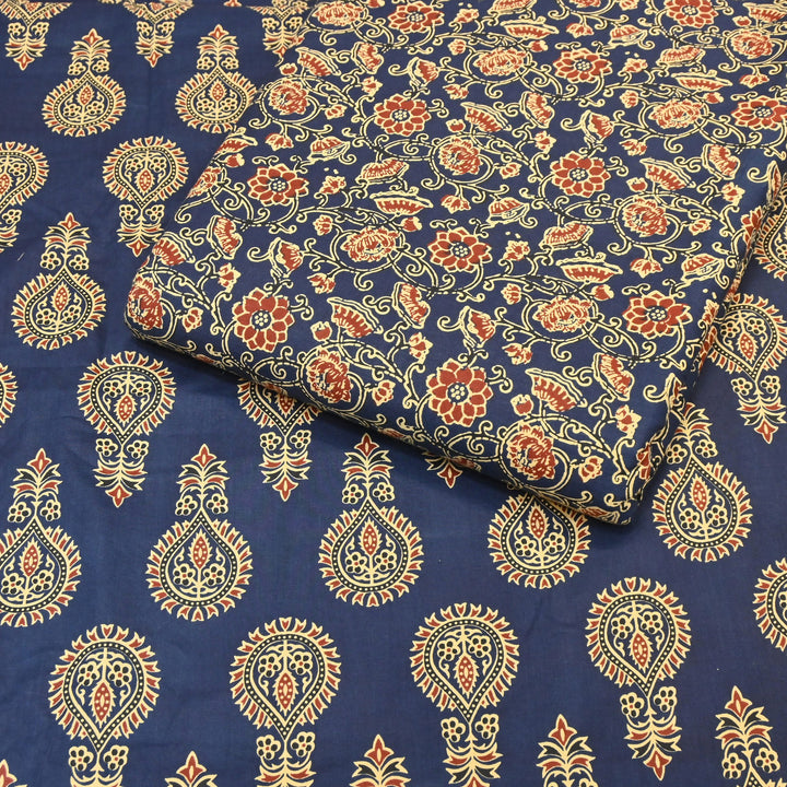 Premium Cotton Printed Fabric – Soft Breathable Designer Cotton Fabric - 000350-R25