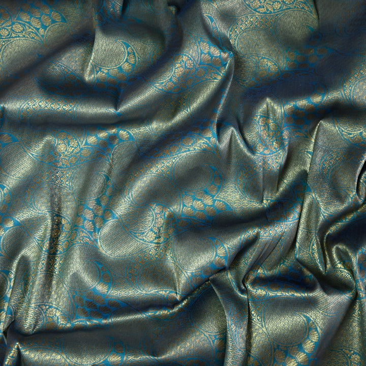 Silk Alfi Antique Zari Brocade Fabrics