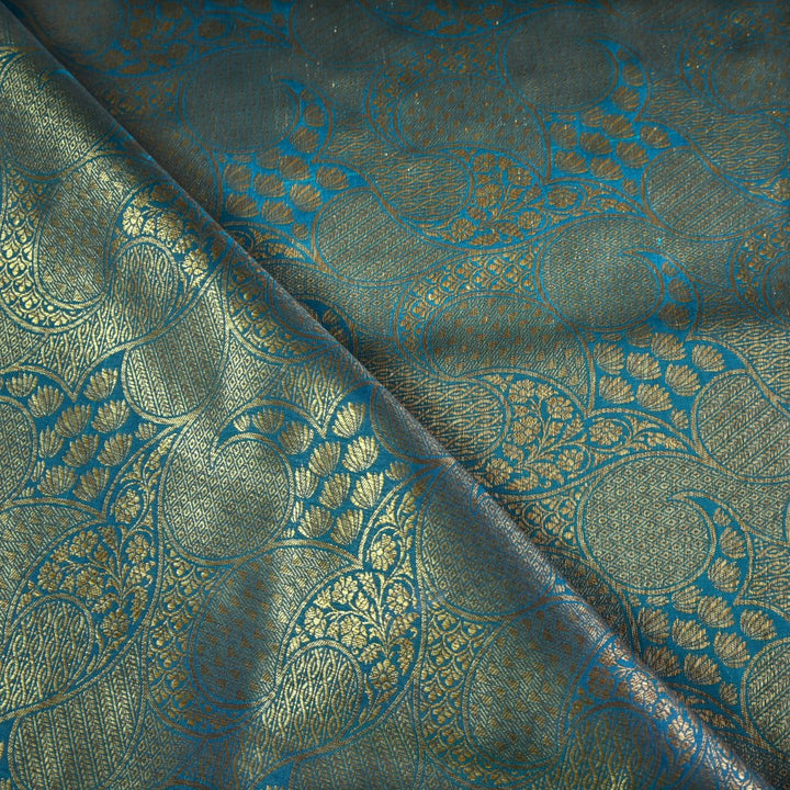 Silk Alfi Antique Zari Brocade Fabrics