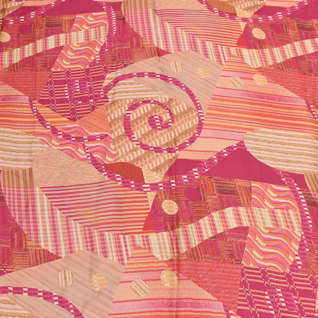 Bemberg Satin Digital Print Fabric | Premium Designer Printed Satin Fabric | 001333-S1