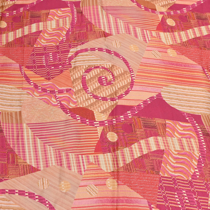 Bemberg Satin Digital Print Fabric | Premium Designer Printed Satin Fabric | 001333-S1