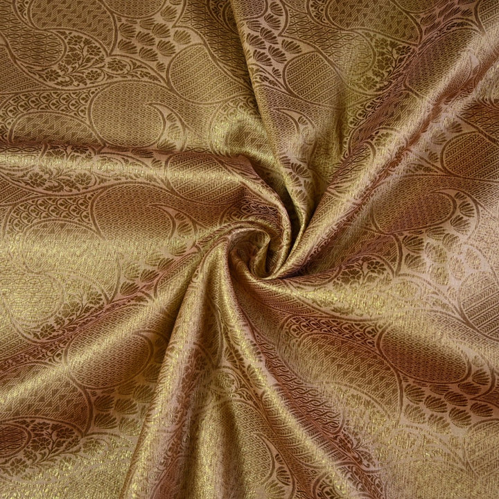 Silk Alfi Antique Zari Brocade Fabrics