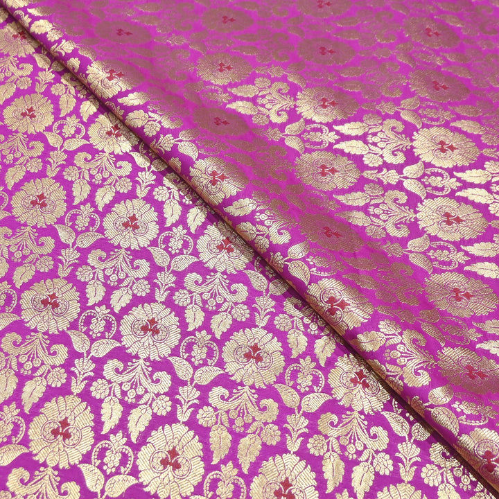 Premium Satin Mina Zari Brocade Fabric | Designer Fabric | ZZ1217-14