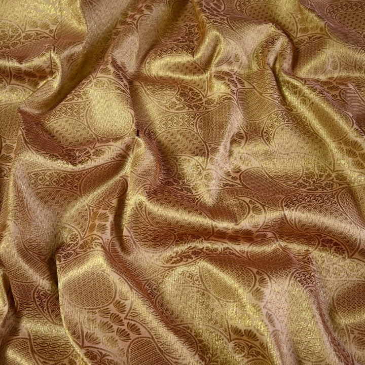 Silk Alfi Antique Zari Brocade Fabrics