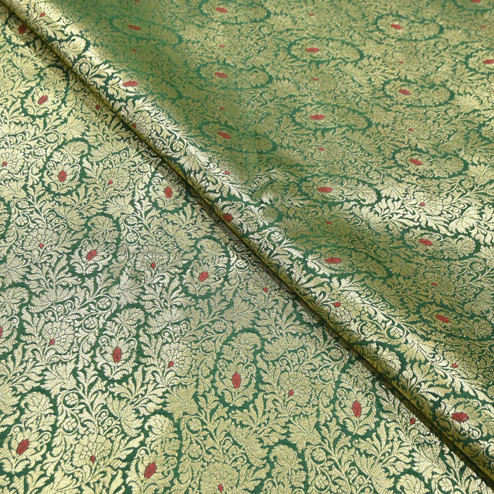 Premium Satin Mina Zari Brocade Fabric | Designer Fabric | ZZ1217-3