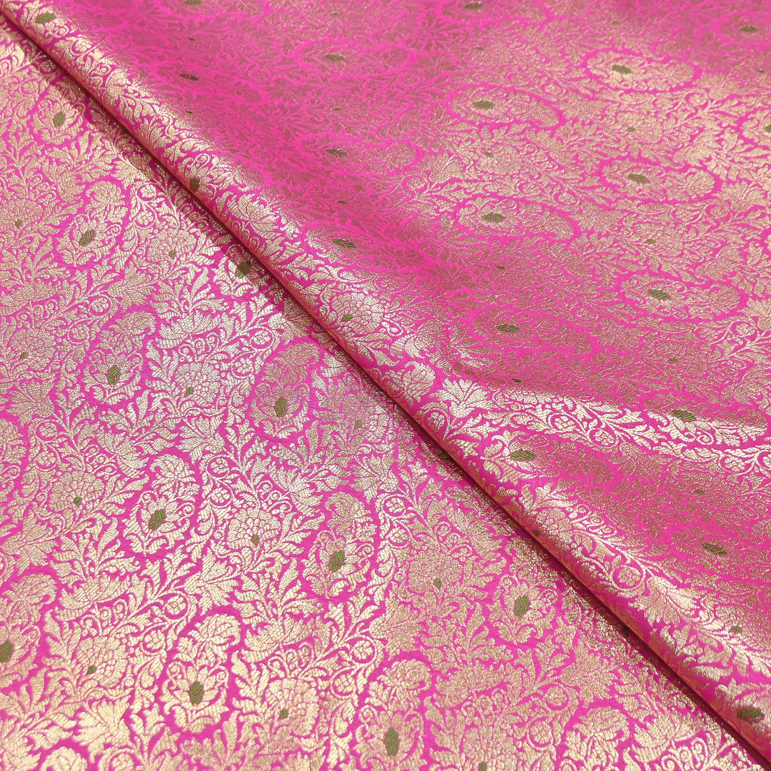 Premium Satin Mina Zari Brocade Fabric | Designer Fabric | ZZ1217-6