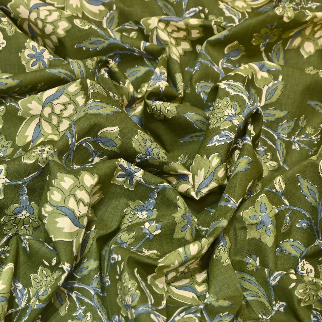 Premium Cotton Printed Fabric – Soft Breathable Designer Cotton Fabric - 000350-R23
