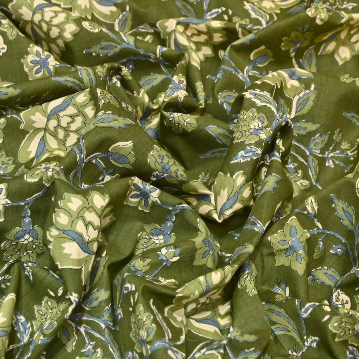 Premium Cotton Printed Fabric – Soft Breathable Designer Cotton Fabric - 000350-R23