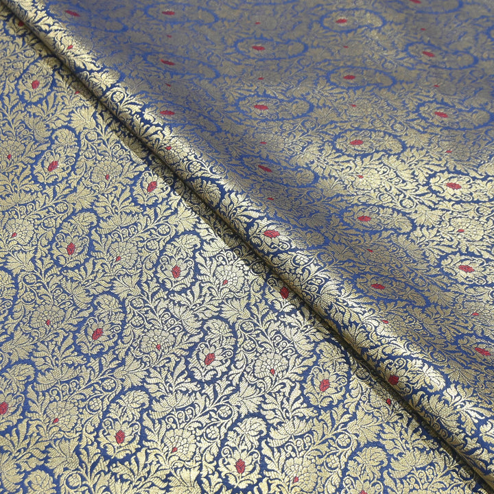 Premium Satin Mina Zari Brocade Fabric | Designer Fabric | ZZ1217-8