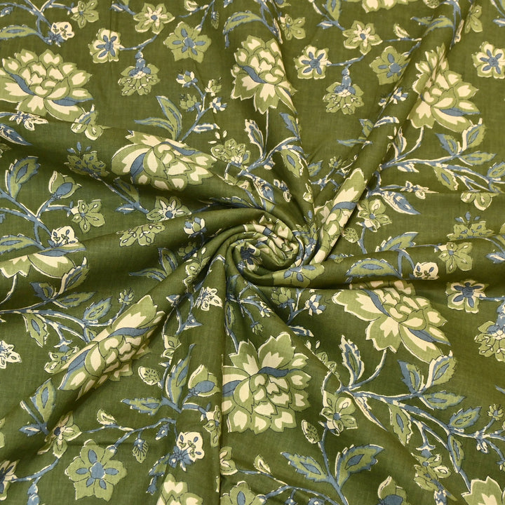 Premium Cotton Printed Fabric – Soft Breathable Designer Cotton Fabric - 000350-R23