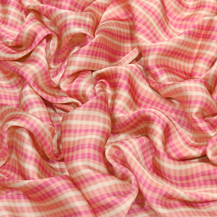 Bemberg Satin Digital Print Fabric | Premium Designer Printed Satin Fabric | 001333-S2
