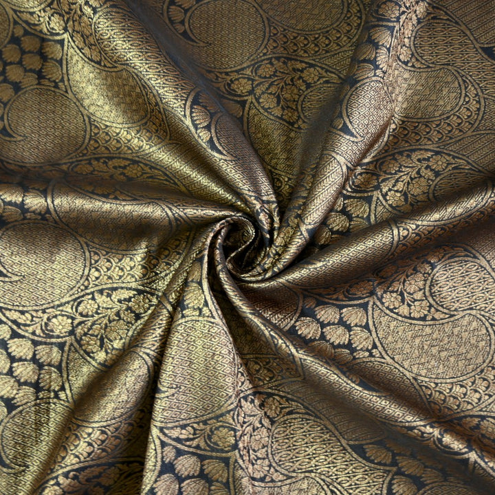 Silk Alfi Antique Zari Brocade Fabrics