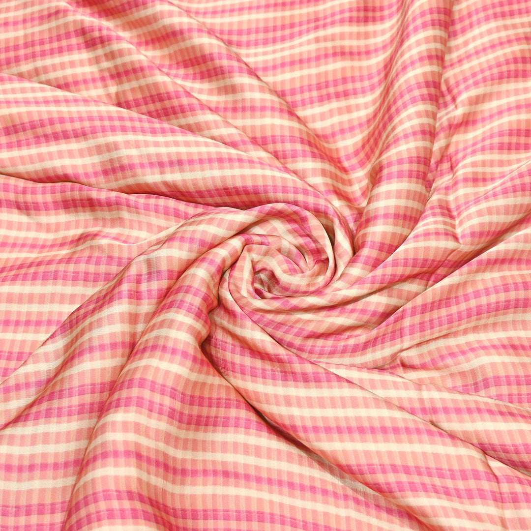 Bemberg Satin Digital Print Fabric | Premium Designer Printed Satin Fabric | 001333-S2