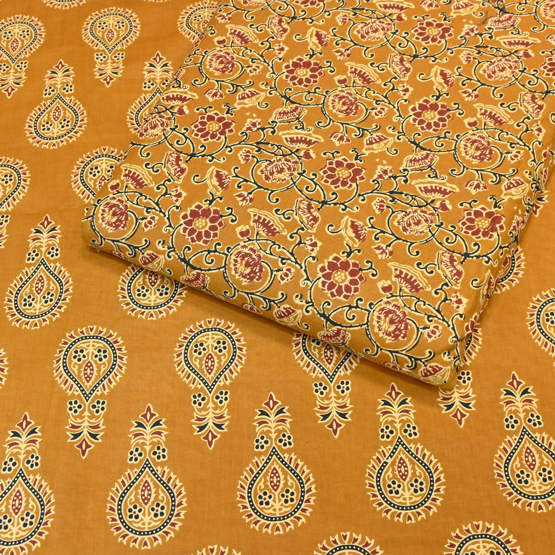 Premium Cotton Printed Fabric – Soft Breathable Designer Cotton Fabric - 000350-R19