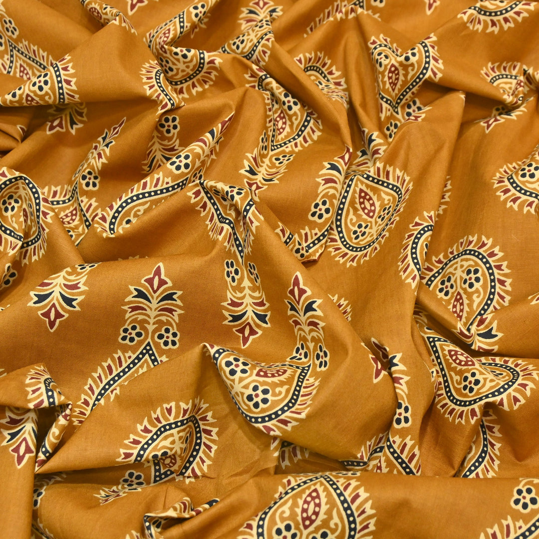 Premium Cotton Printed Fabric – Soft Breathable Designer Cotton Fabric - 000350-R19