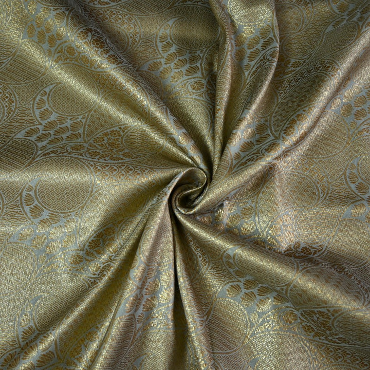 Silk Alfi Antique Zari Brocade Fabrics