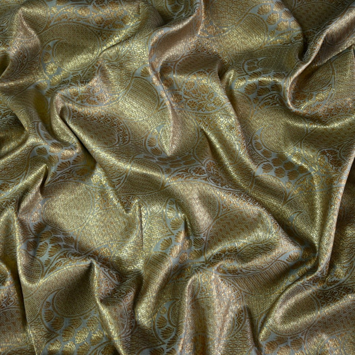 Silk Alfi Antique Zari Brocade Fabrics