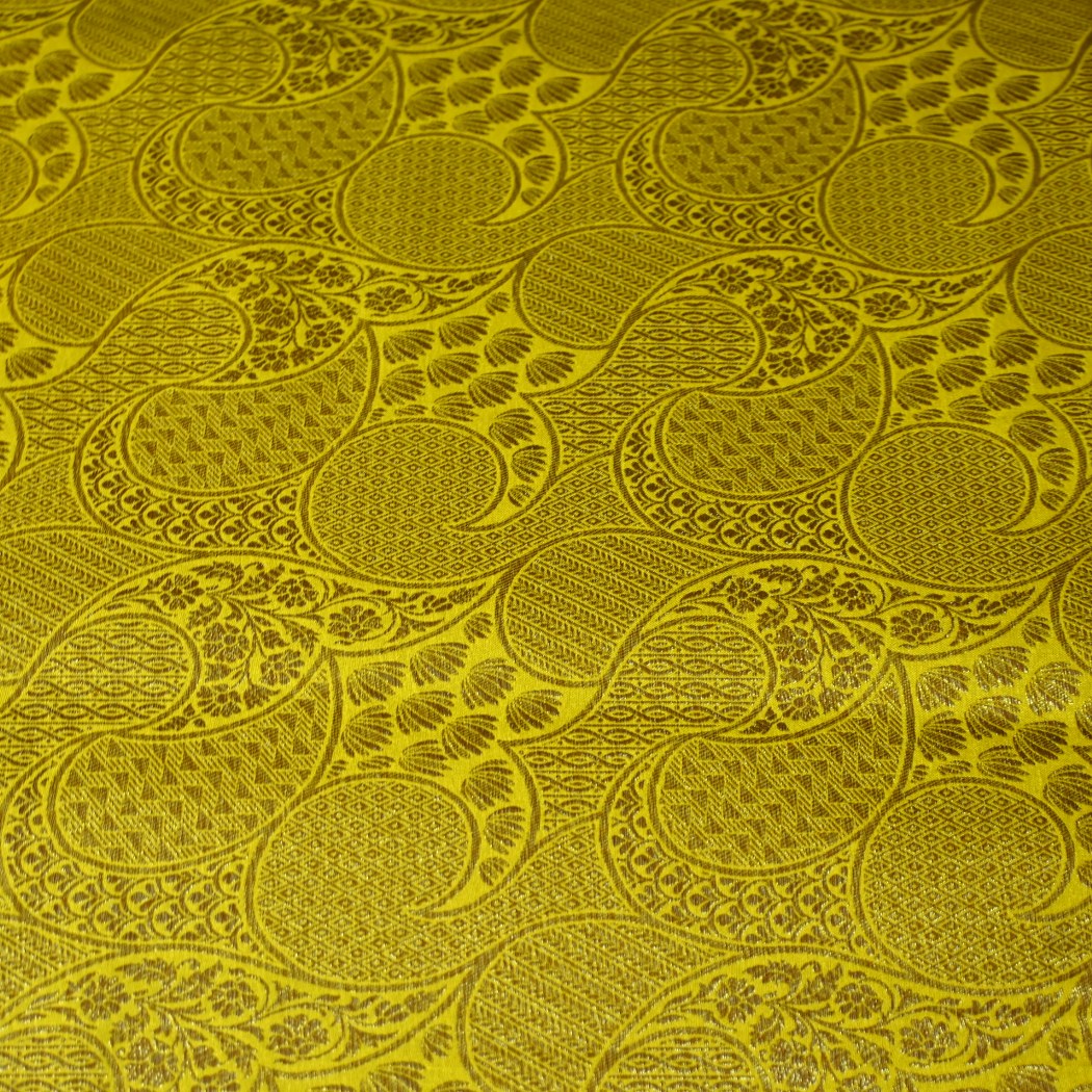 Silk Alfi Antique Zari Brocade Fabrics