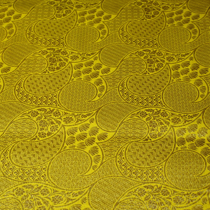 Silk Alfi Antique Zari Brocade Fabrics