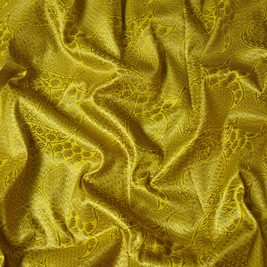 Silk Alfi Antique Zari Brocade Fabrics
