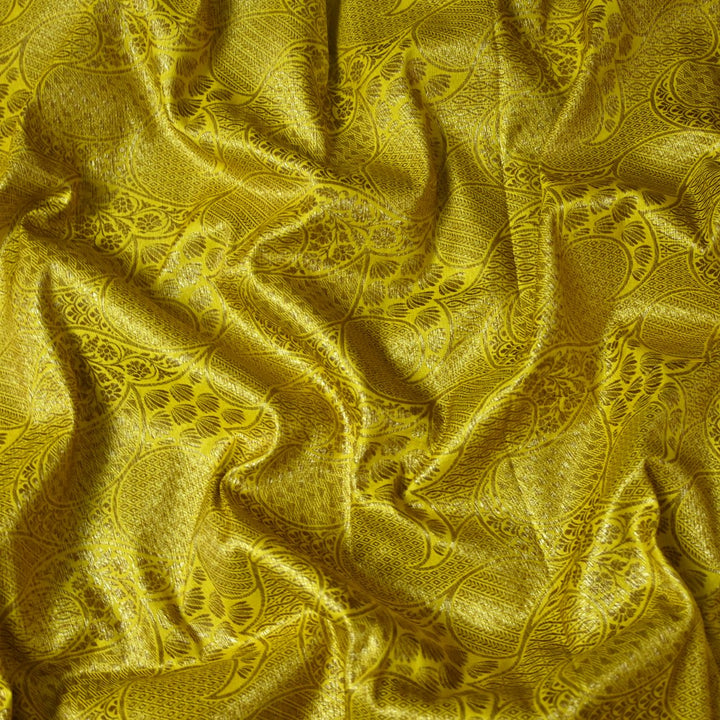 Silk Alfi Antique Zari Brocade Fabrics