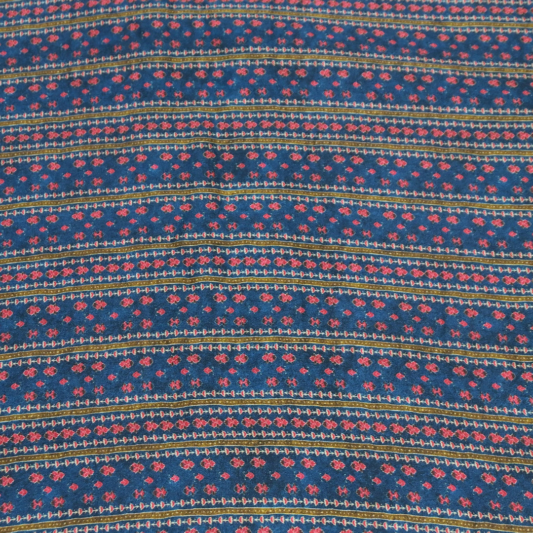 Bemberg Satin Digital Print Fabric | Premium Designer Printed Satin Fabric | 001333-S7