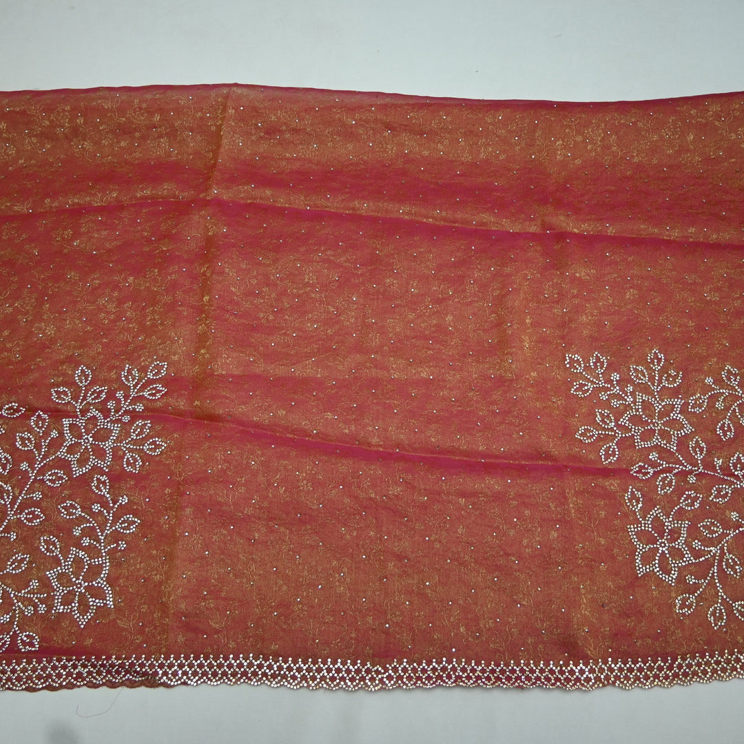 Tissue Self-Design Unstitched Suit Set