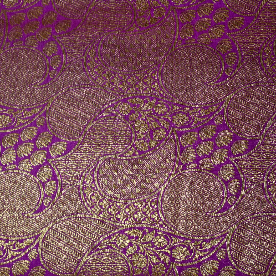 Silk Alfi Antique Zari Brocade Fabrics