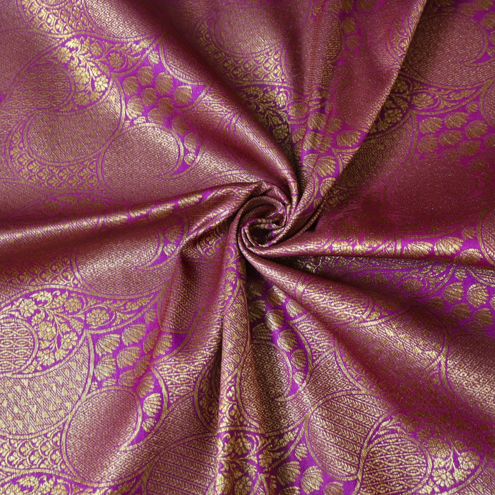 Silk Alfi Antique Zari Brocade Fabrics