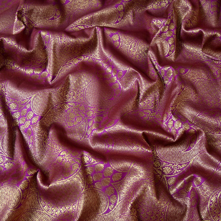 Silk Alfi Antique Zari Brocade Fabrics