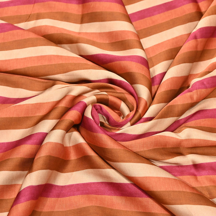 Bemberg Satin Digital Print Fabric | Premium Designer Printed Satin Fabric | 001333-S9
