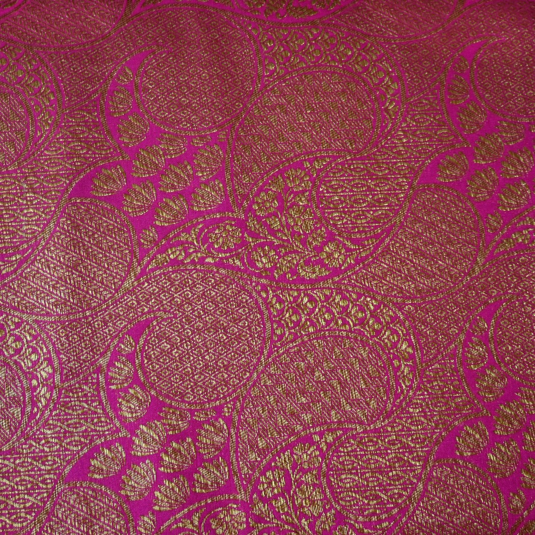 Silk Alfi Antique Zari Brocade Fabrics