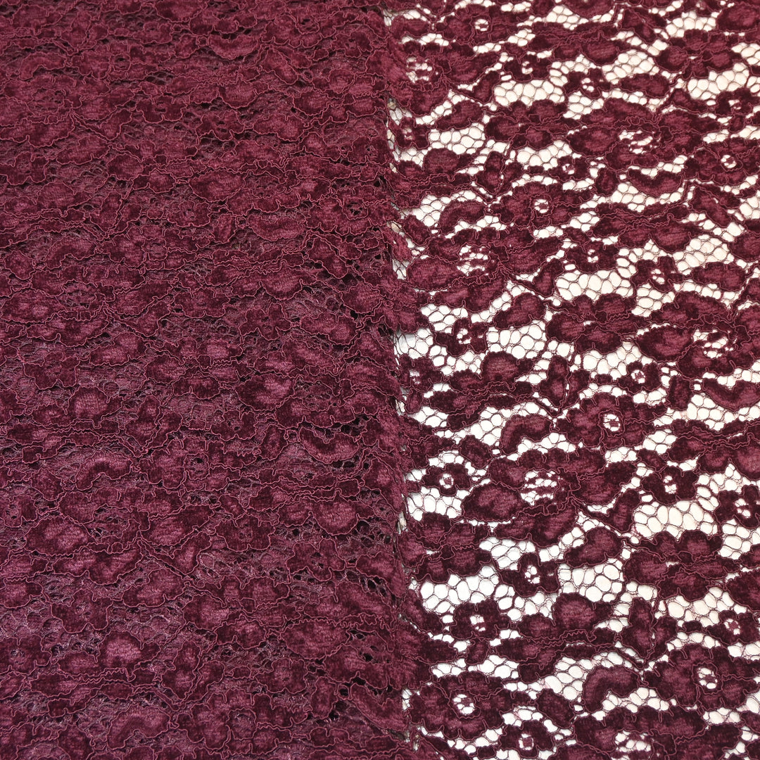 Velvet Card Lace Imported Fabric - AT10826A-01